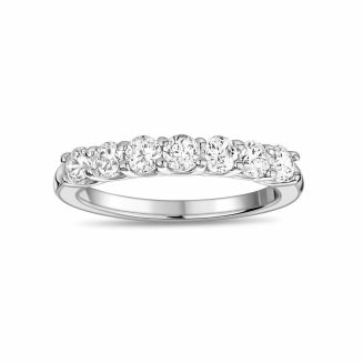 Stainless Steel and CZ's that are set completely around the ring Size 6 and 7 only