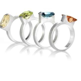 Emerald Cut CZ Rings