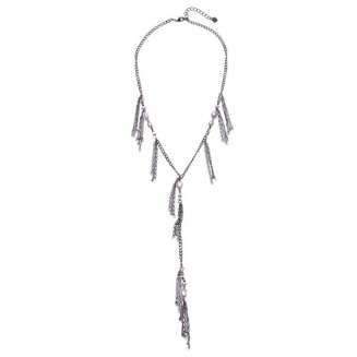 OXIDIZED LONG NECKLACE WITH GOLD BEADS AND FRESHWATER WHITE PEARLS