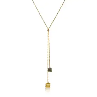 Split Domino Drop Necklace
