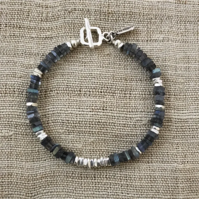 BB16 Labradorite Squares Bracelet