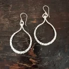 HAMMERED TEXTURED EARRINGS