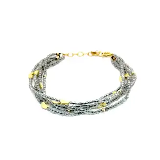 Labradorite multi strand bracelet