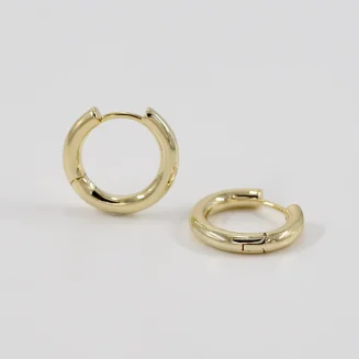 Minimalist Gold Vermeil Hoop Earrings