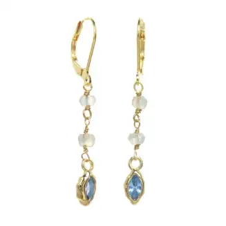 Something Blue Linear Earring