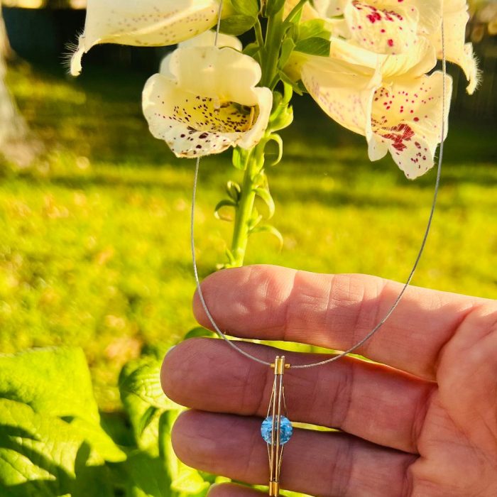 blue topaz necklace