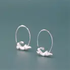bunny earring silver