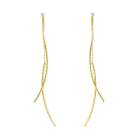 diamond cut flutter earrings