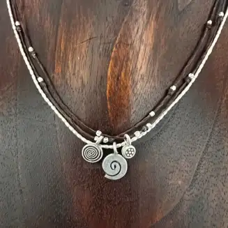 Three Strand Spirals Necklace