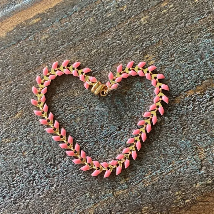heart pink bracelet heart pink bracelet