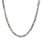 labradorite heishi necklace