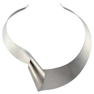 Stainless Steel Soft Twist Collar Necklace