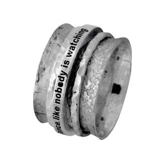 Dance Like No One is Watching Spinner Ring