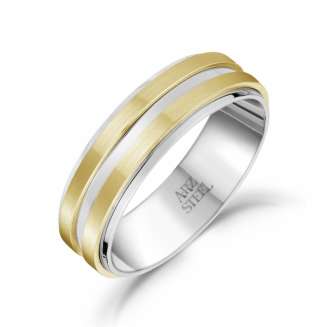 7MM WIDTH MATTE AND SHINY RING