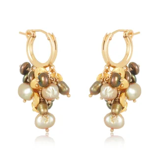 HOOP CLUSTER EARRINGS