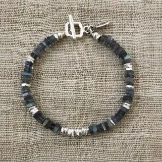 LABRADORITE SQUARES BRACELET
