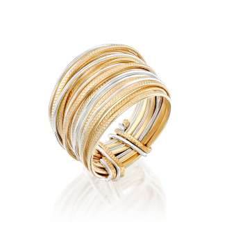 925 SILVER & 14K GOLD FILLED HANDMADE WRAP RING size 8 last one in stock
