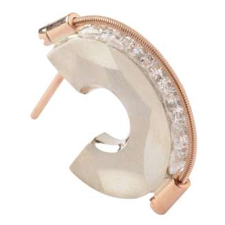 Multi Stone Hoop Earrings