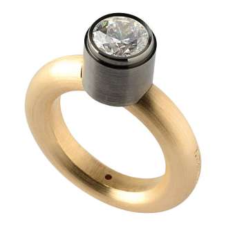 Gold Round Band - Graphite 7mm Bezel
