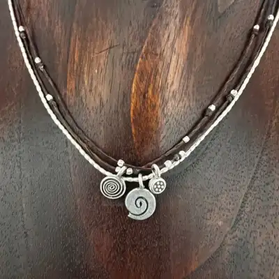 Three Strand Spirals Necklace