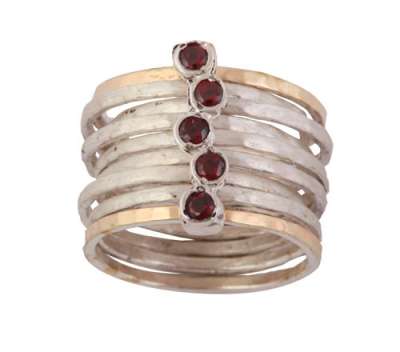 ring with garnets