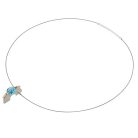 Tension Necklace w/Blue Topaz